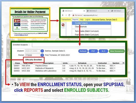 ONLINE ADMISSION AND ENROLLMENT PROCEDURES .